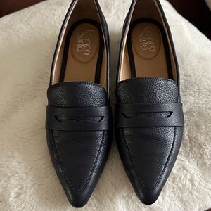Franco Sarta Zelda blue leather loafer. Size 8.